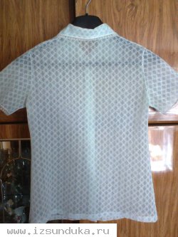 Легкая блузка цвета морской волны