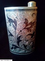 Серебряная фляжка