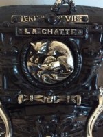 камин Deville lent Moyen vif Lachatte ( Кошка) Франция.