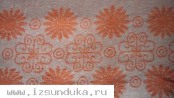 Винтажная скатерть, хлопок и лён. СССР. 145х170 см.