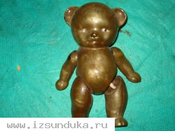 довоенный целлулоидный медведь