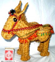 Игрушка- осел из соломы 1970-е гг. Германия.