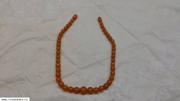 бусы янтарь