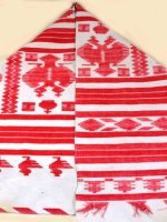 Старинный рушник с имперской символикой. Россия, конец XIX века.