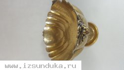 Старая фруктовница из бронзы