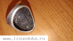  Старинный серебряный перстень