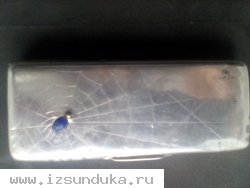 Табакерка серебро 84пр.