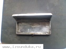 Табакерка серебро 84пр.