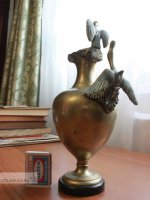 Бронзовый кувшин с фигурами двух птиц, нач. XX века, Восточная Пруссия
