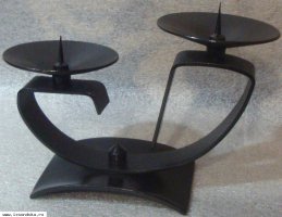 Подсвечник латунный крашеный