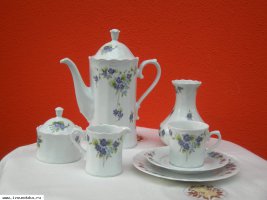 Чайно-кофейный сервиз Фиалка 