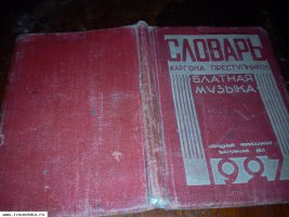 Словарь жаргона преступников