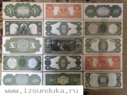 126 УНИКАЛЬНЫХ ДОЛЛАРОВ США - 1861 - 1891 г 
