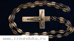 Крест наградной протоиерейский "павловский". Мастерская "ЕГЧ". Российская Империя, Кострома, 1899-1908 гг.