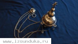 Кадило старинное серебряное. Россия, Москва, 1880-е гг.