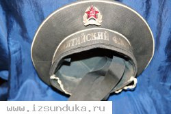 Винтажная бескозырка с кокардой и надписью "Балтийский флот". СССР, 1940-1950-е гг.