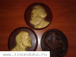 Барельеф ручной работы Ленин К. Маркс 